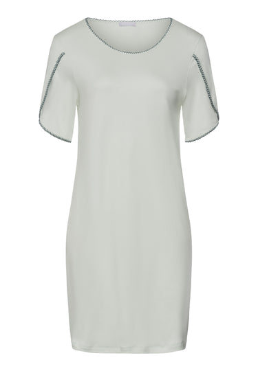 Una Crochetta Stitch Cotton Nightgown | Green Beryl 74771-2707
